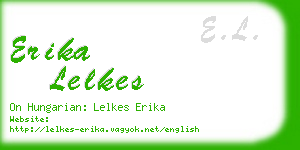 erika lelkes business card